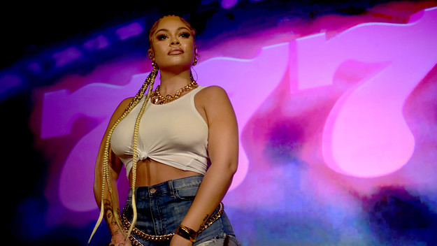 Latto performs onstage
