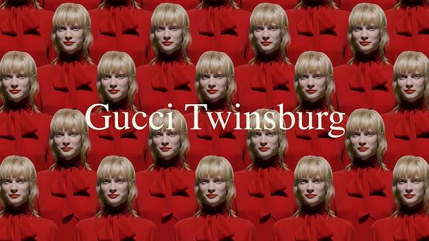 A logo for a new Gucci show is pictured