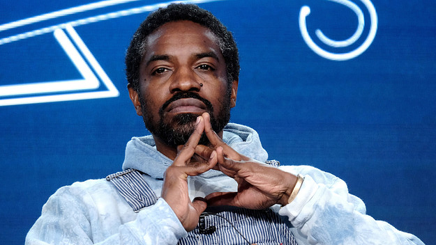 André Benjamin of 'Dispatches from Elsewhere' speaks onstage during the AMC Networks portion of the Winter 2020 TCA Press Tour