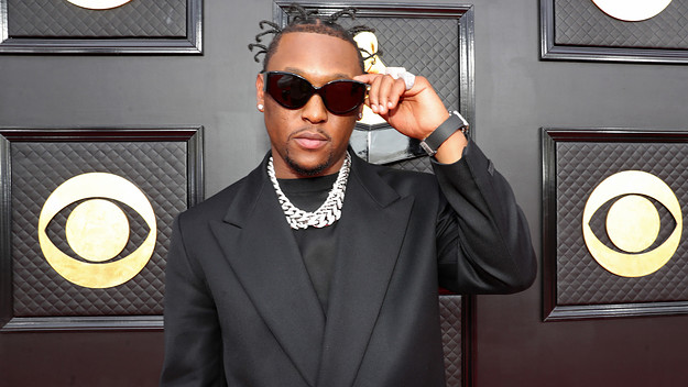 Hit-Boy attends the 64th Annual Grammy Awards