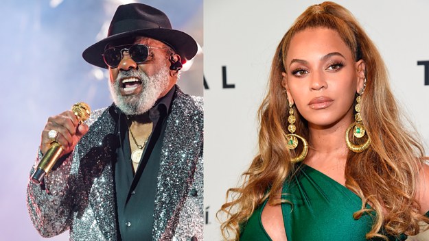 Ron Isley of The Isley Brothers and Beyonce