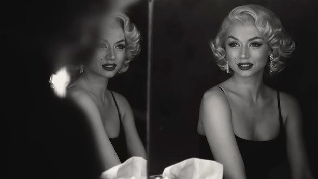 Ana de Armas as Marilyn Monroe in the trailer for 'Blonde'