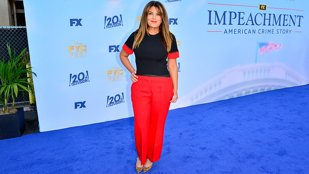 Monica Lewinsky is seen at a red carpet event