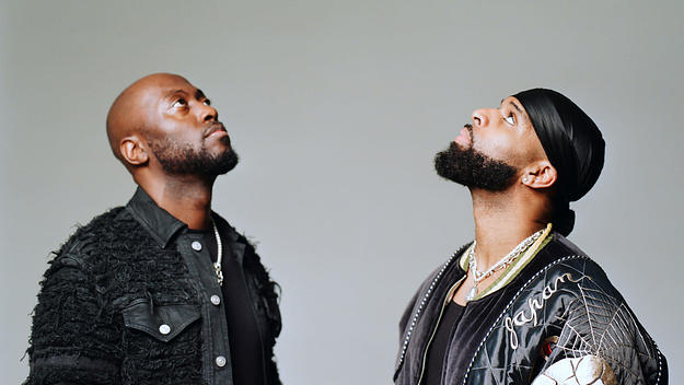OVO Sound duo Dvsn looking up at the sky