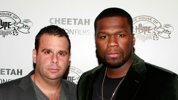 Producer Randall Emmett and Curtis '50 Cent' Jackson attend the House of Hype LIVEstyle Lounge