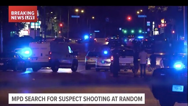 Police search for livestreaming gunman