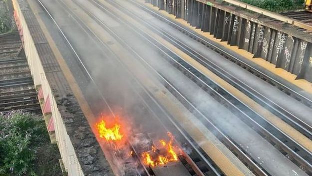 train tracks on fire uk heatwave article lead