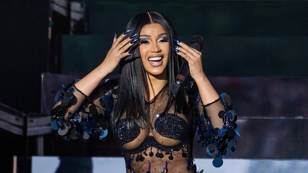 Cardi B performs on the main stage during Wireless Festival