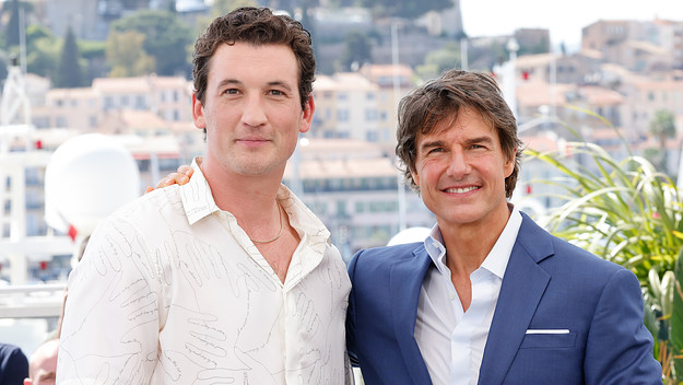 Miles Teller and Tom Cruise attend premiere of 'Top Gun: Maverick'