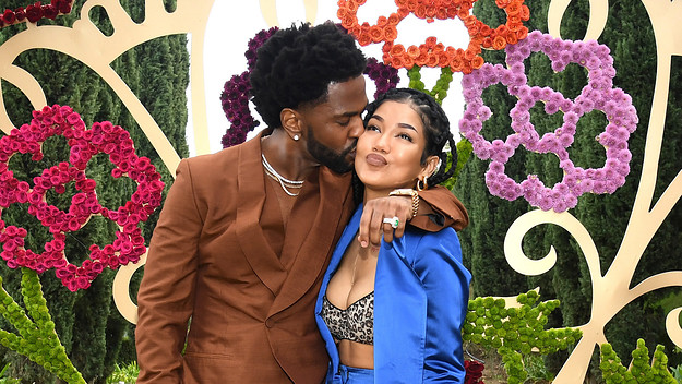 Jhené Aiko and Big Sean being adorable