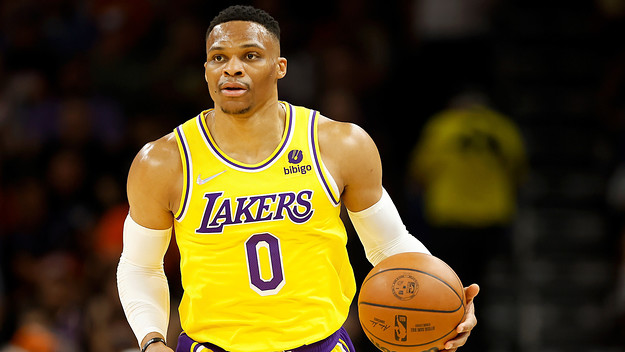Russell Westbrook of the Los Angeles Lakers