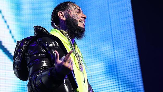 Rapper Tekashi 6ix9ine performs during the MiamiBash 2021