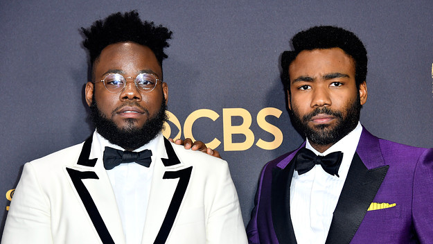Donald and Stephen Glover attend 69th Annual Primetime Emmy Awards