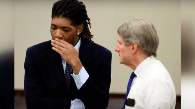 Isimemen Etute reacts in court