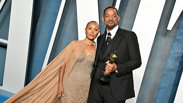Jada Pinkett Smith and Will Smith at Oscars party