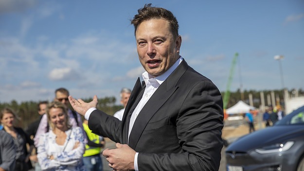 Elon Musk photographed in Germany