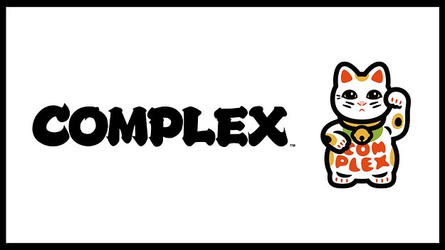 Nigo's Complex logo remix and Maneki-Neko graphic for 20th birthday