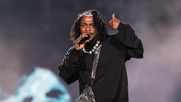 Rapper Kendrick Lamar performs onstage during day three of Rolling Loud Miami 2022