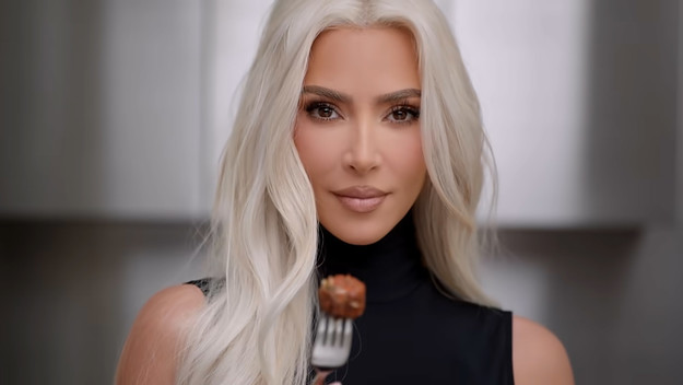 Kim Kardashian in a commercial for Beyond Meat