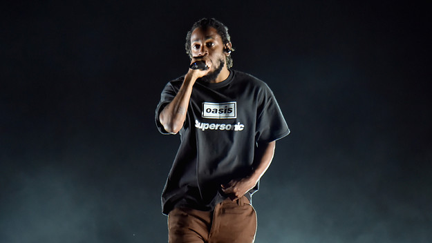 Kendrick Lamar performs on the Rock Stage during day 1 of Grandoozy