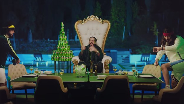 French Montana and Canada Dry collaboration, the "Super Comfy" commercial.