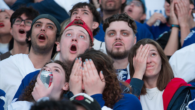 Toronto Maple Leafs fans gasping