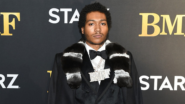 Lil Meech on the BMF red carpet