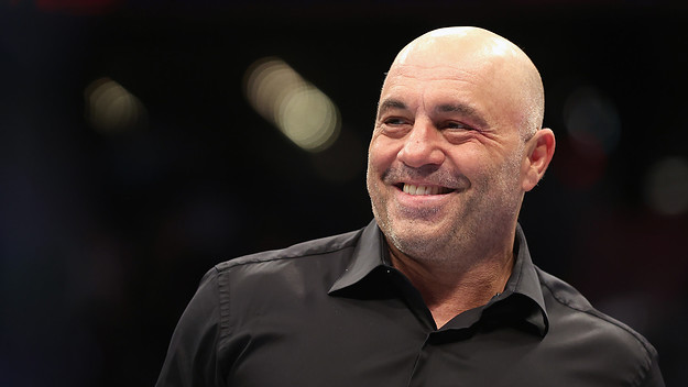 Ultimate Fighting Championship color commentator, Joe Rogan during UFC 274