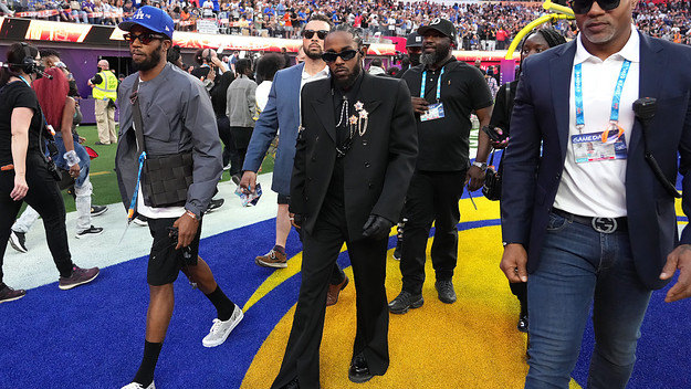 Kendrick Lamar Wearing Louis Vuitton at The Super Bowl Halftime Show