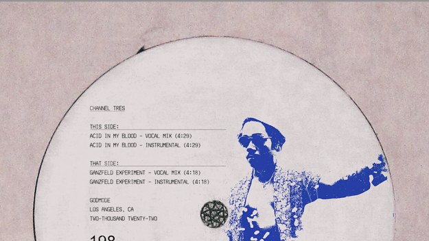 The cover art for Channel Tres' song 'Acid In My Blood'
