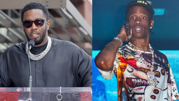 Diddy side by side with Travis Scott