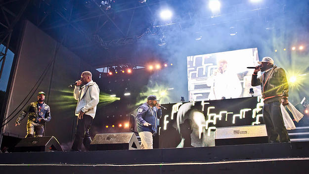 Wu-Tang Clan perform live on stage during the concert Gods of Rap at the Parkbuehne Wuhlheide