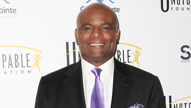Warren Moon on red carpet for NFL event