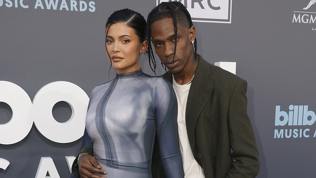 Kylie Jenner and Travis Scott at the 2022 Billboard Music Awards
