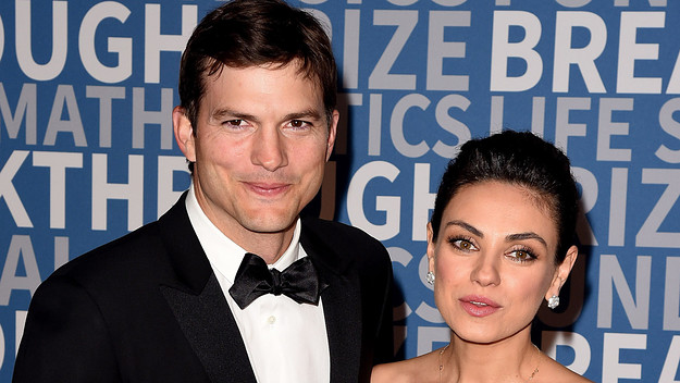 Ashton Kutcher and Mila Kunis attend the 6th Annual Breakthrough Prize at NASA Ames Research Center