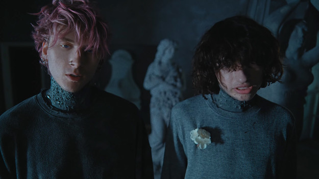 Machine Gun Kelly and Glaive in the video for "More Than Life"