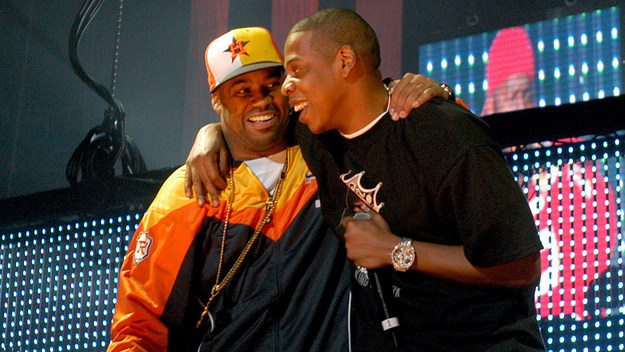 Jay-Z and Dame Dash onstage together