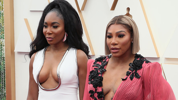 Serena Williams and Venus Williams attend the 94th Annual Academy Awards