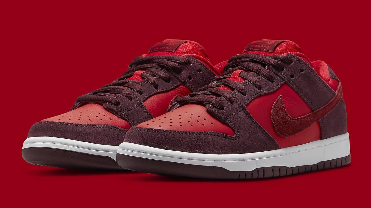 Nike SB Dunk Low Cherry Release Date DM0807-600 Pair