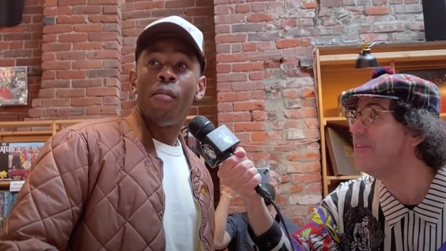 Screenshot from Nardwuar's 2022 interview with Tyler, the Creator.