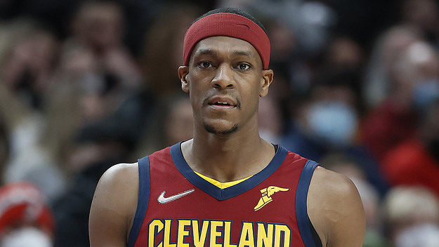 Rajon Rondo in Cavaliers jersey