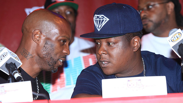 DMX and Jadakiss photographed in 2012