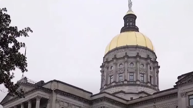 A government building is pictured