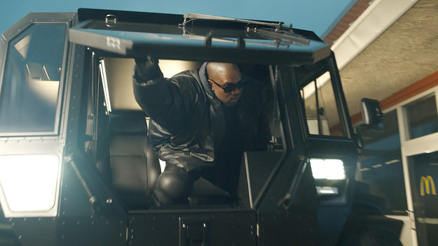 Kanye West in McDonald's Super Bowl LVI commercial