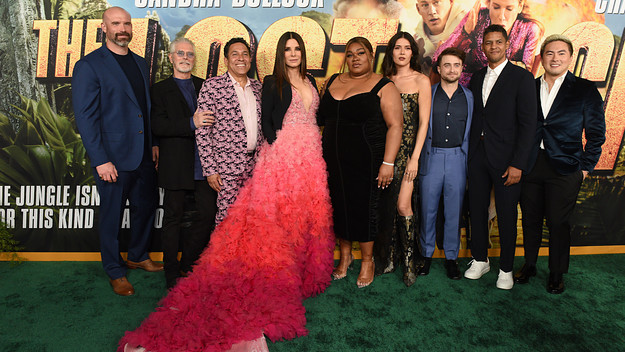 The Lost City cast at Los Angeles premiere
