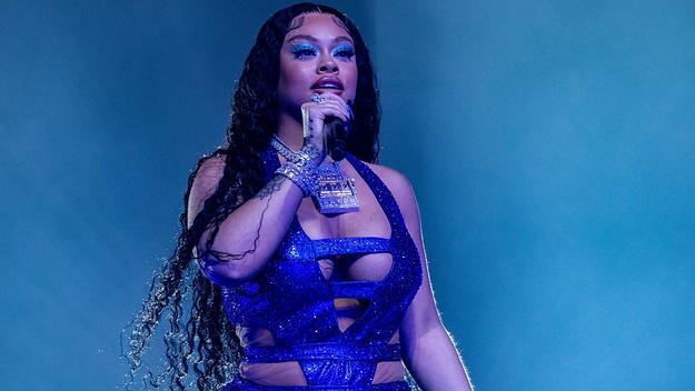 Latto performs at Rolling Loud