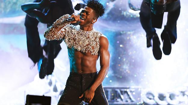 Lil Nas X performs at the Grammys