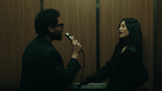 The Weeknd is pictured in a new video from his latest album