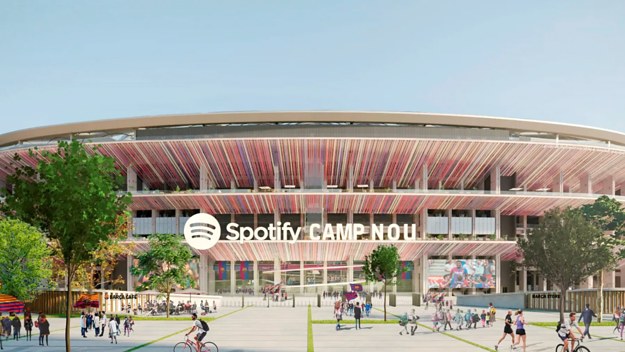 fc barcelona stadium to be renamed in new deal with spotify