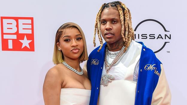 Lil Durk and India Royale attend the 2021 BET Awards